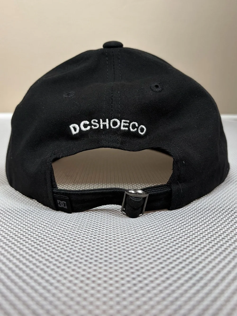 DC Shoes Co Black Adjustable Baseball Hat Cap Mens Skater Snapback Embroidered